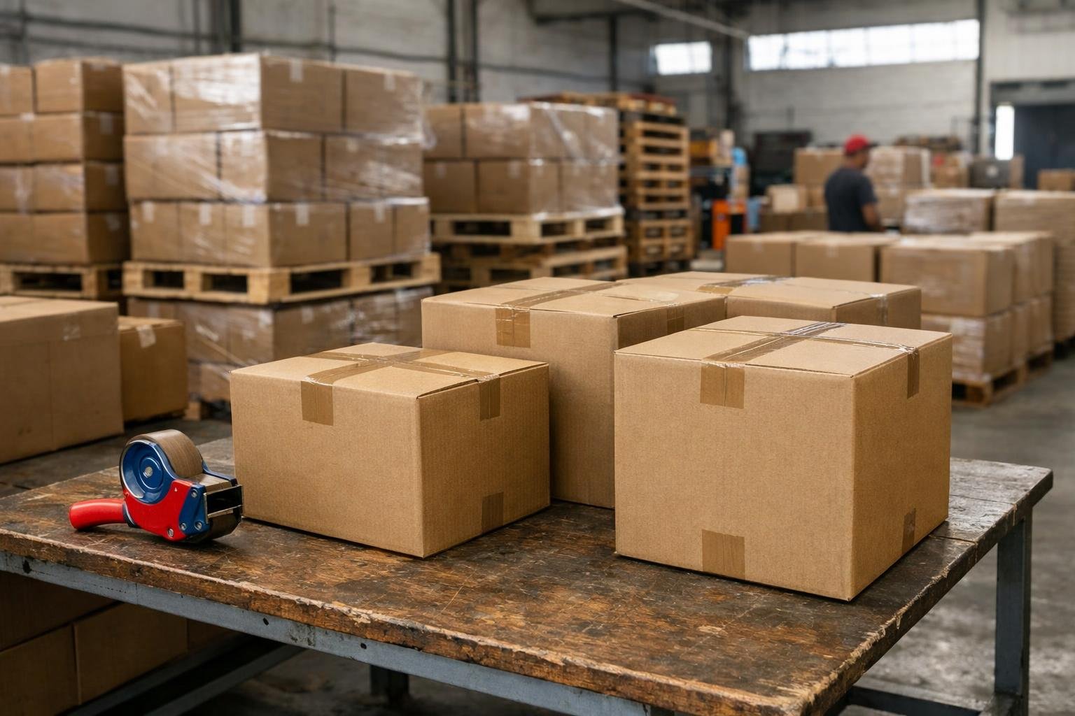 Errores al usar cinta de embalaje en cajas pesadas